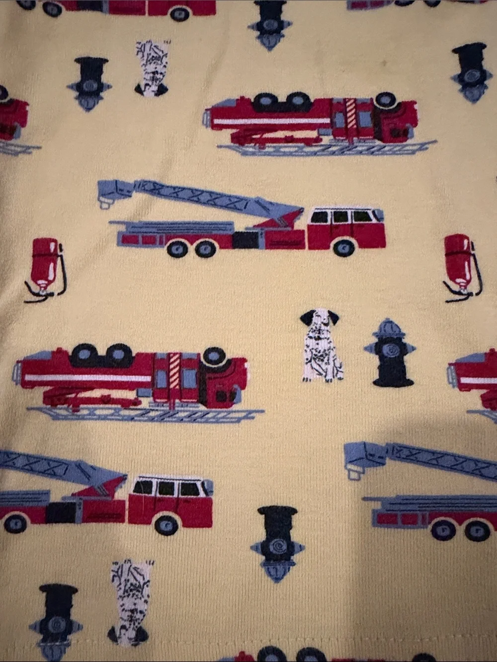 Janie & Jack boys firetruck PJs
